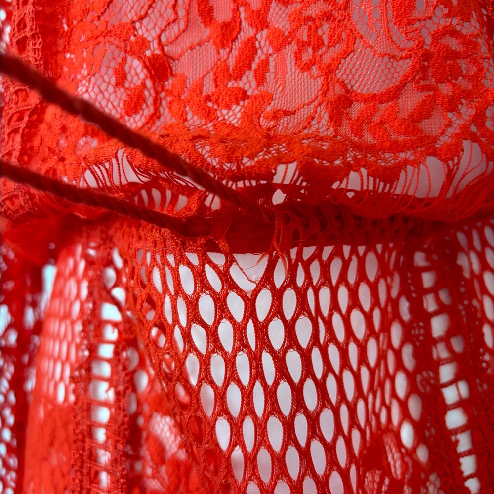 FREE PEOPLE Luna Lace Dress in Pimento - Picture 9 of 12